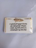 With blessing of the home in Hungarian; 7x4 cm, 