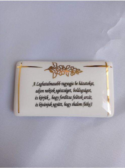 7x4 cm, magyar háziáldással