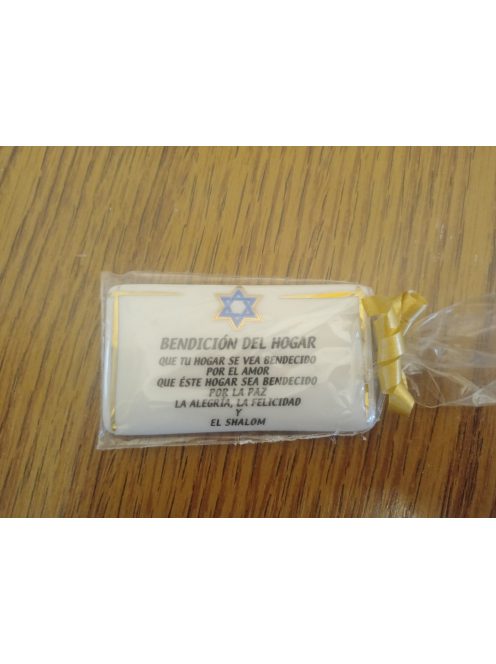 With blessing of the home in Spanish, 7x4 cm,