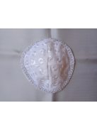 Linen, white, several types, diameter 13-15 cm