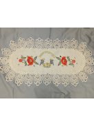 Oval with lace, several types, 87x39 cm